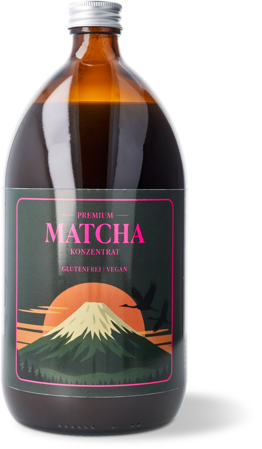 Matcha Getränkekonzentrat in der Flasche vegan glutenfrei (1.000ml)