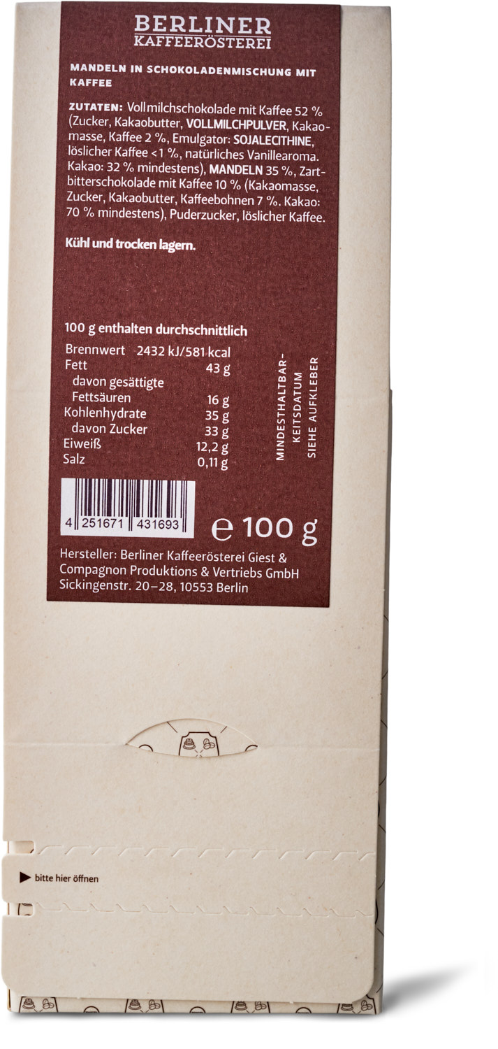 Nüsse - Cappuccino Mandeln - Nr. 13