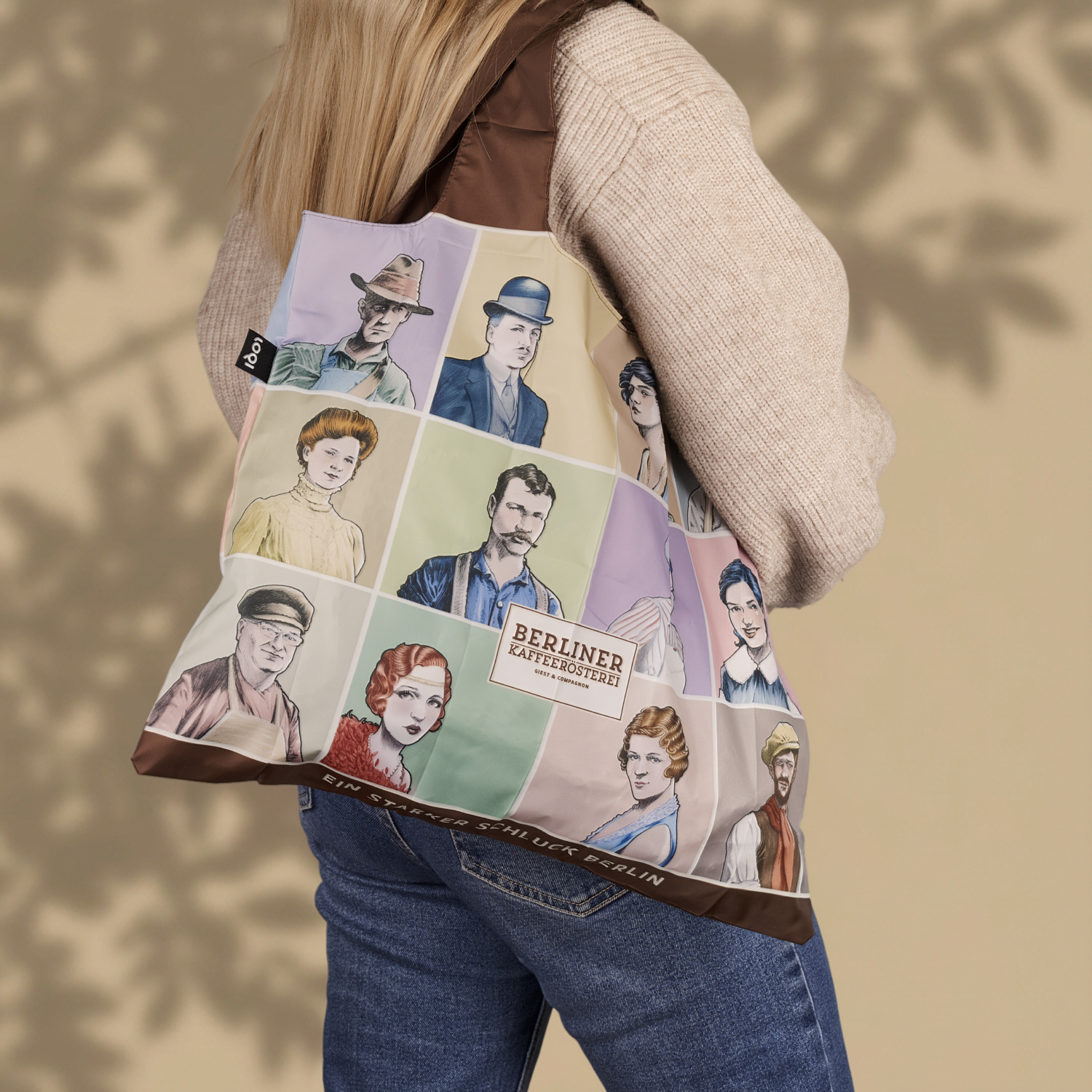 BKR - Recycling-Tragetasche M - LOQI - Gesichter