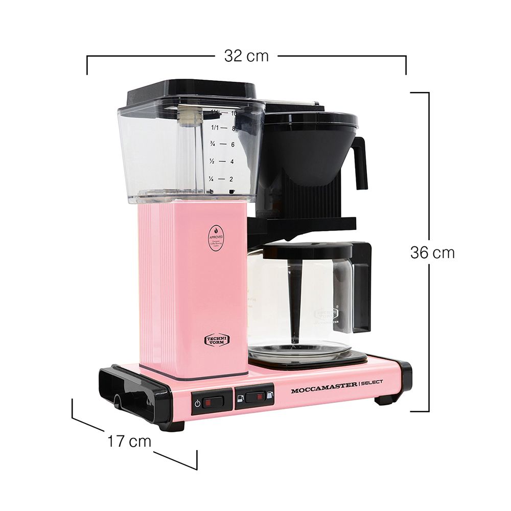 Moccamaster - Kaffeemaschine KBG Select 4-10 Tassen pink