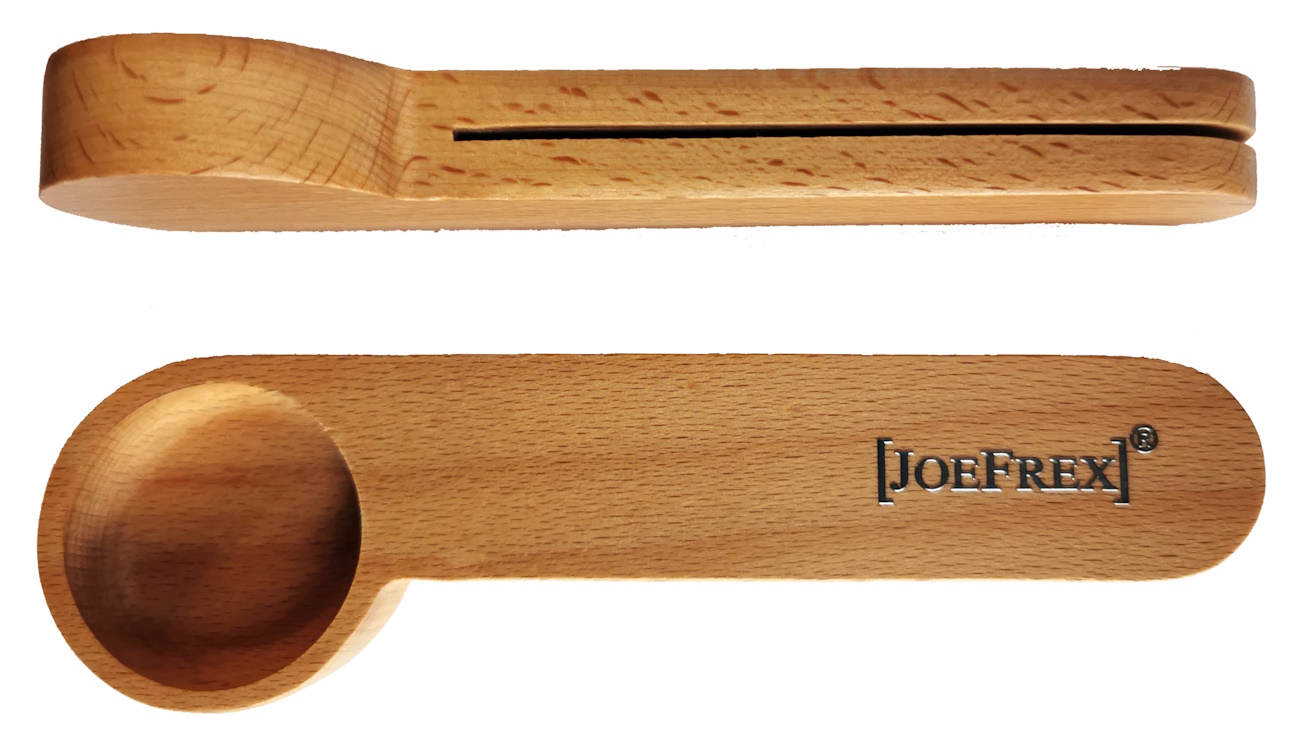 JoeFrex - Kaffee Maßlöffel 7g Holz mit Clip