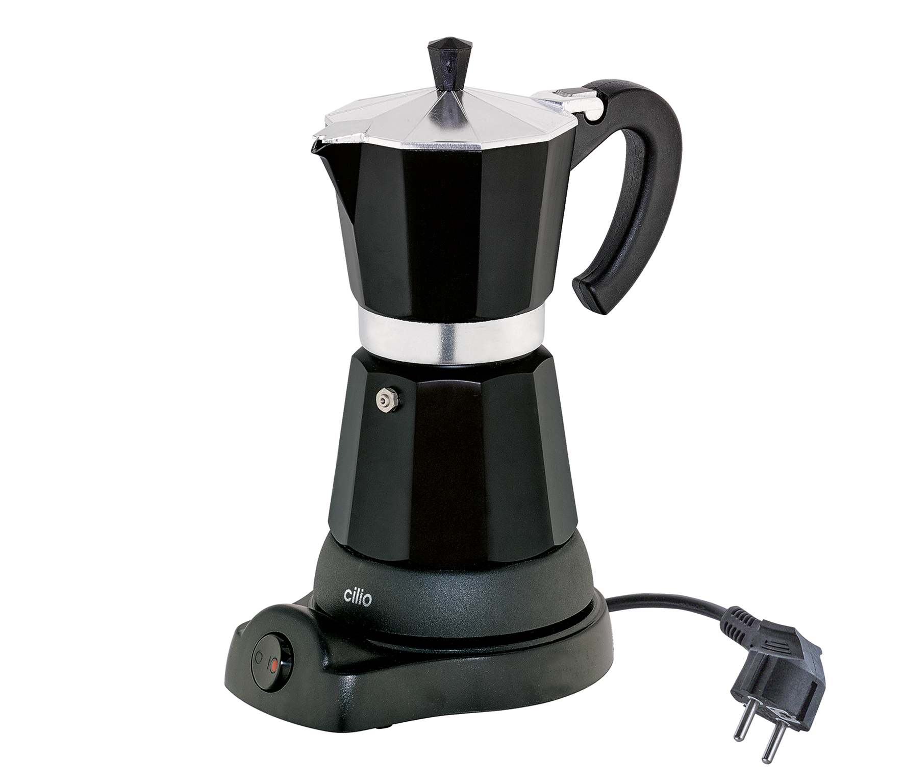 Cilio - Espressokocher Classico 6 Tassen schwarz, elektrisch Cilio - Espressokocher Classico 6 Tassen schwarz, elektrisch