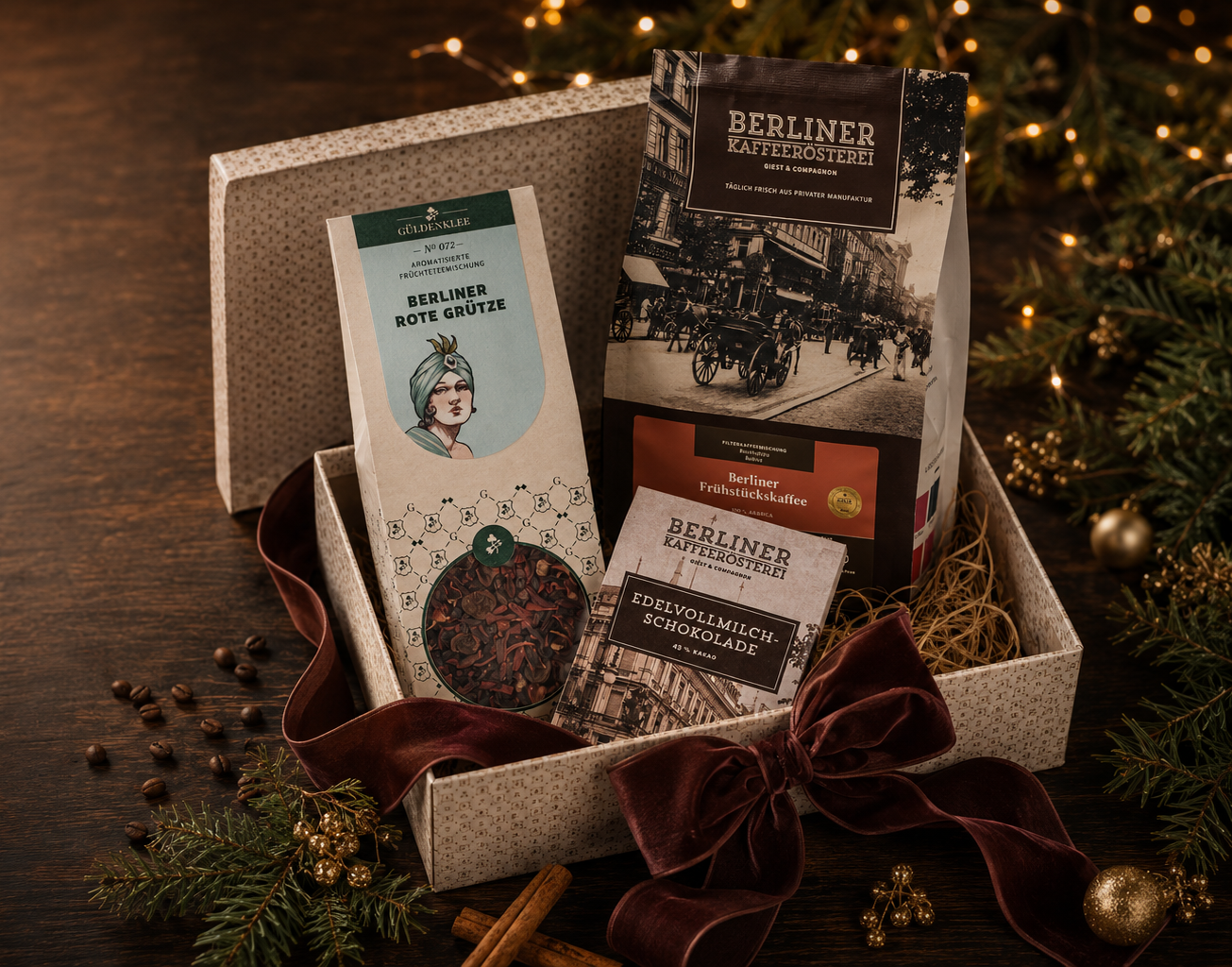 Weihnachtskollektion der Berliner Kaffeerösterei