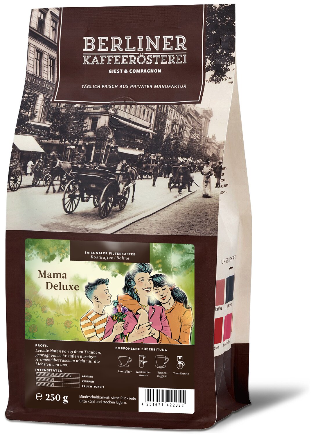Set "Mama Deluxe" mit Kaffee + Schokoladentafel