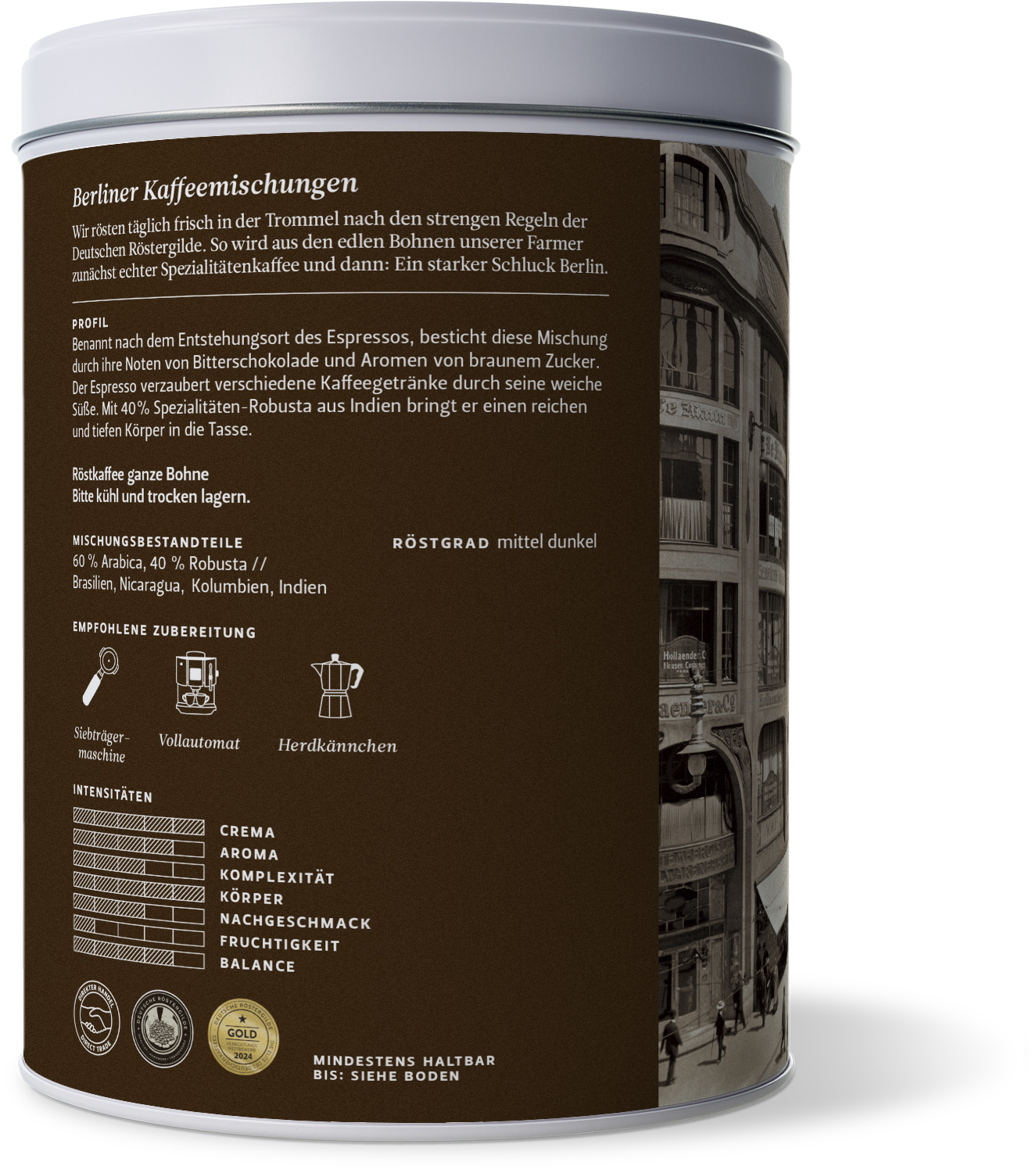 Mailänder Espresso (500g / ganze Bohne)