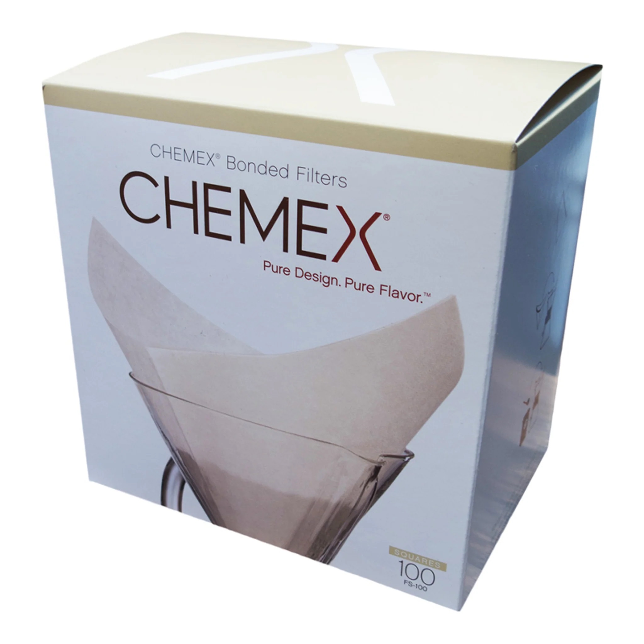 Chemex - Filterpapier 100 Stk. für Chemex-Größen von 6, 8 und 10 Tassen Chemex - Filterpapier 100 Stk. für Chemex-Größen von 6, 8 und 10 Tassen
