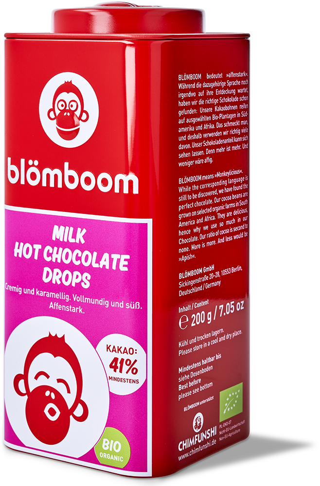 Blömboom - Milk Hot Chocolate Drops BIO