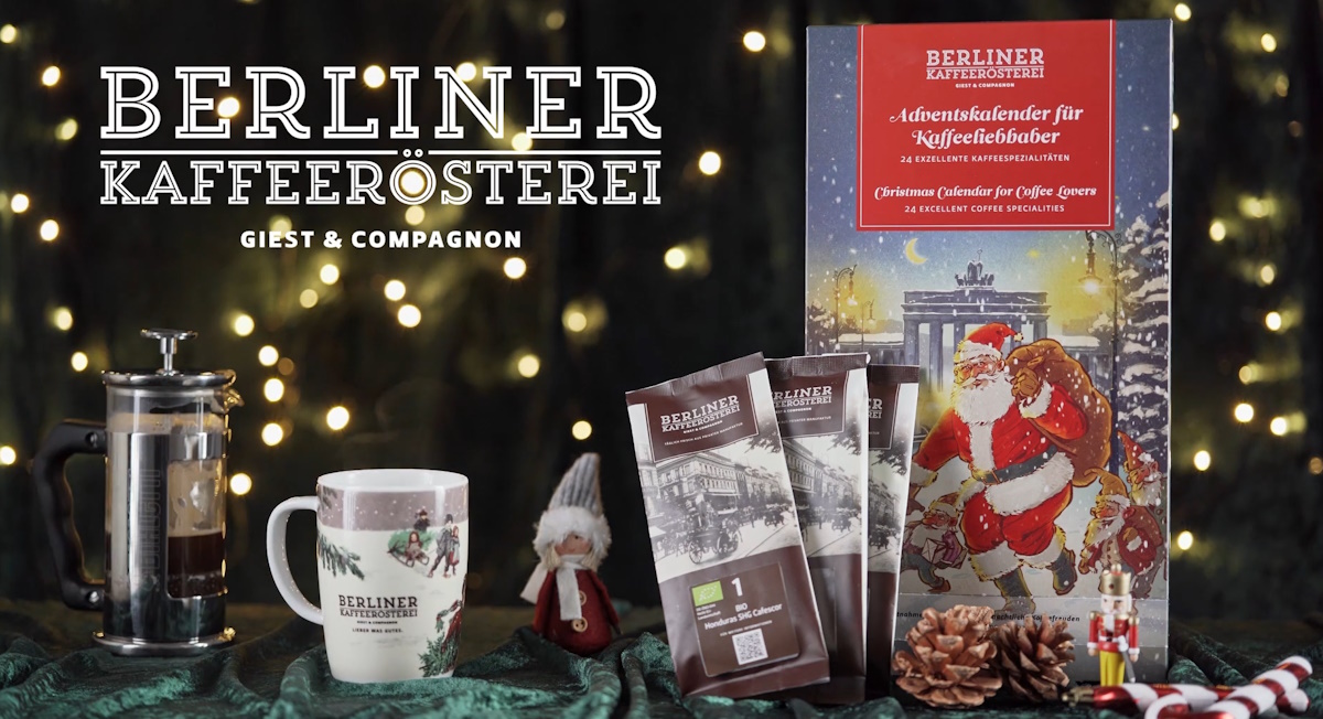 Adventskalender Weihnachten 2025 Berliner Kaffeerösterei Video