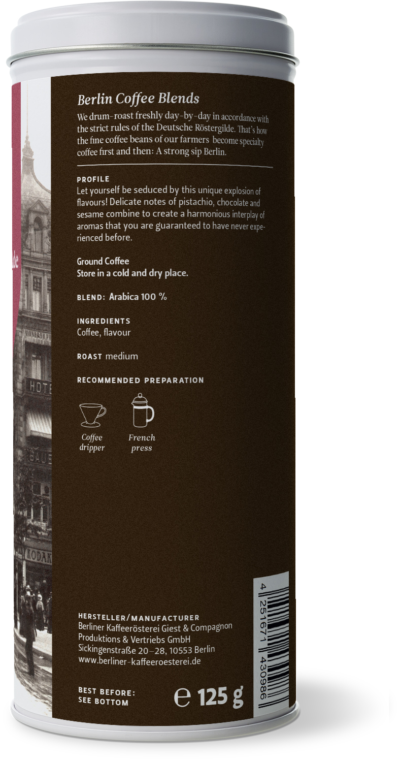 aromatisierter Kaffee Orientalische Pistazien-Schokolade (125g / gemahlen)