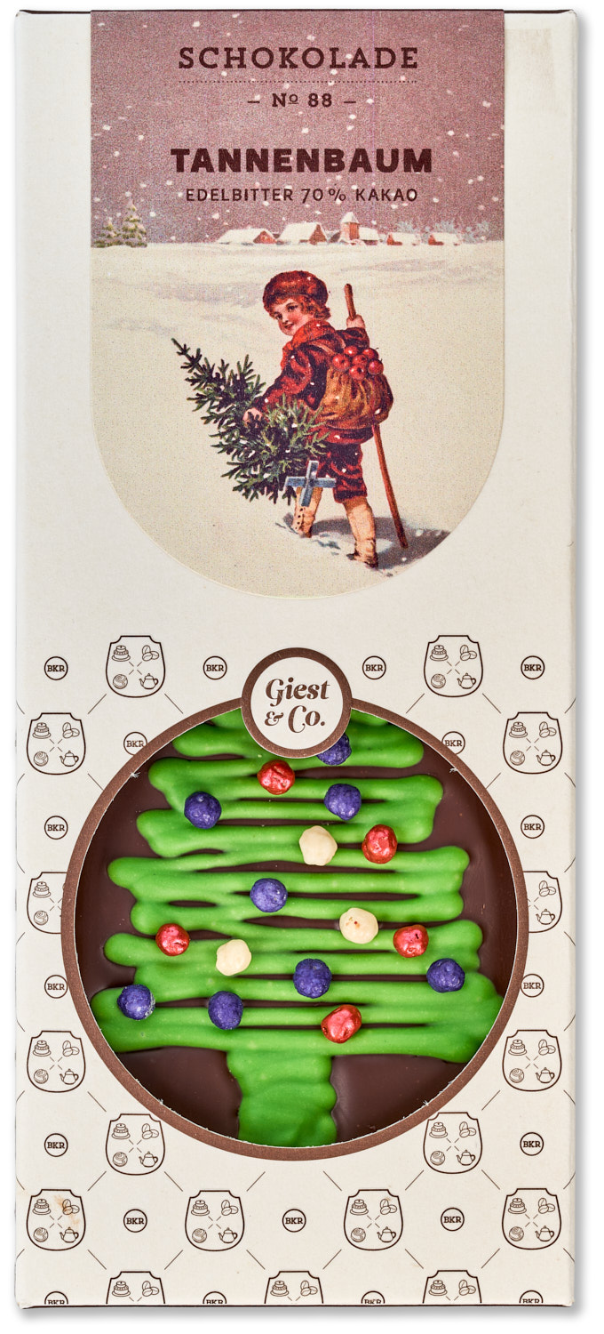 Tafel - Tannenbaum - Edelbitterschokolade - Nr. 88 Tafel - Tannenbaum - Edelbitterschokolade - Nr. 88