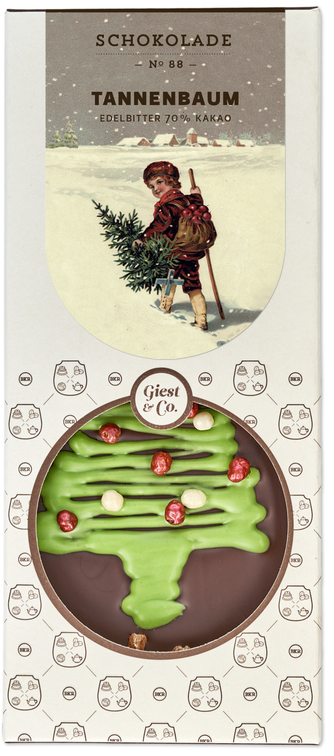 Tafel - Tannenbaum - Edelbitterschokolade - Nr. 88 Tafel - Tannenbaum - Edelbitterschokolade - Nr. 88