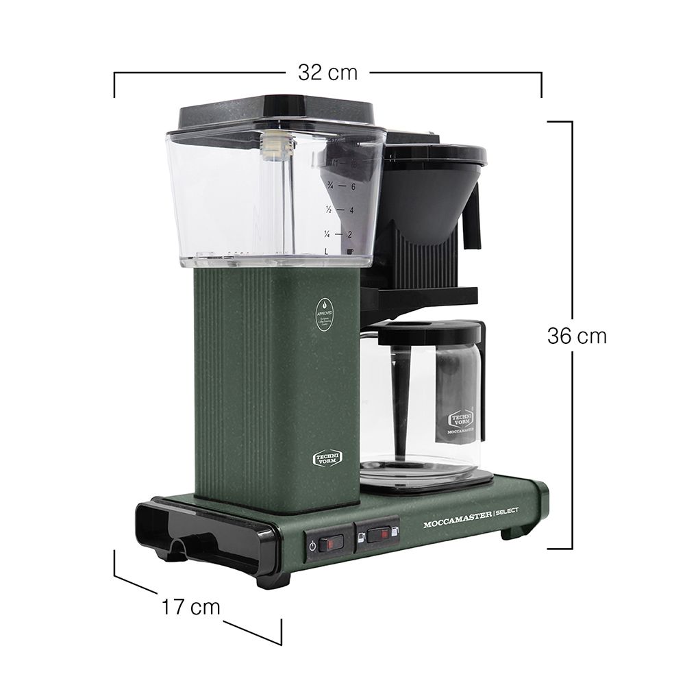 Moccamaster - Kaffeemaschine KBG Select 4-10 Tassen Forest green