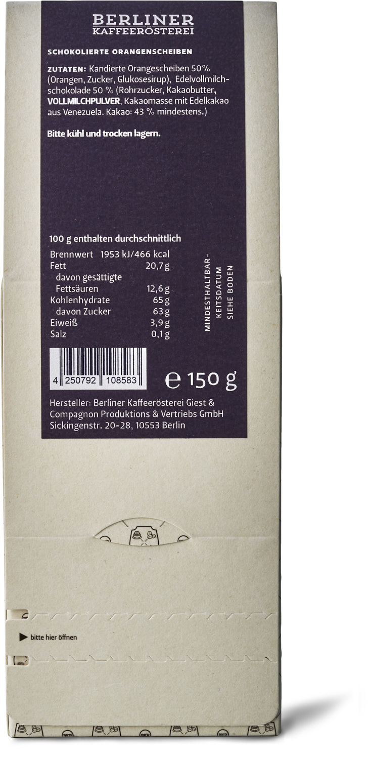 Früchte - Orangenscheiben in Vollmilch - Nr. 07 Früchte - Orangenscheiben in Vollmilch - Nr. 07