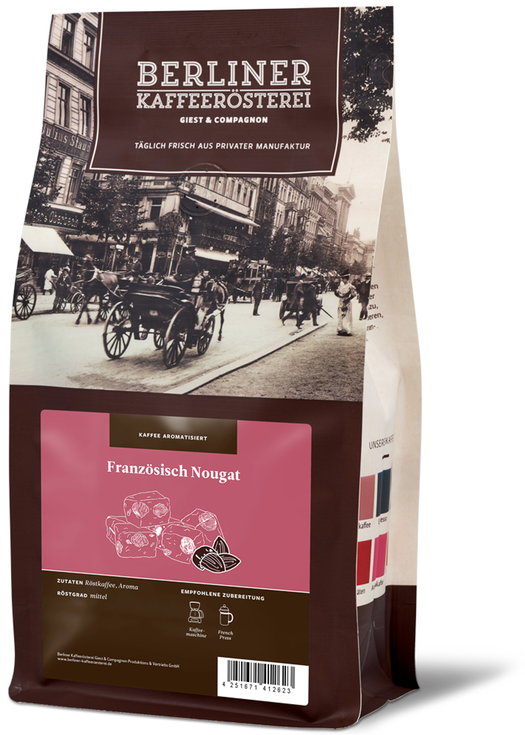 aromatisierter Kaffee französisch Nougat aromatisierter Kaffee französisch Nougat