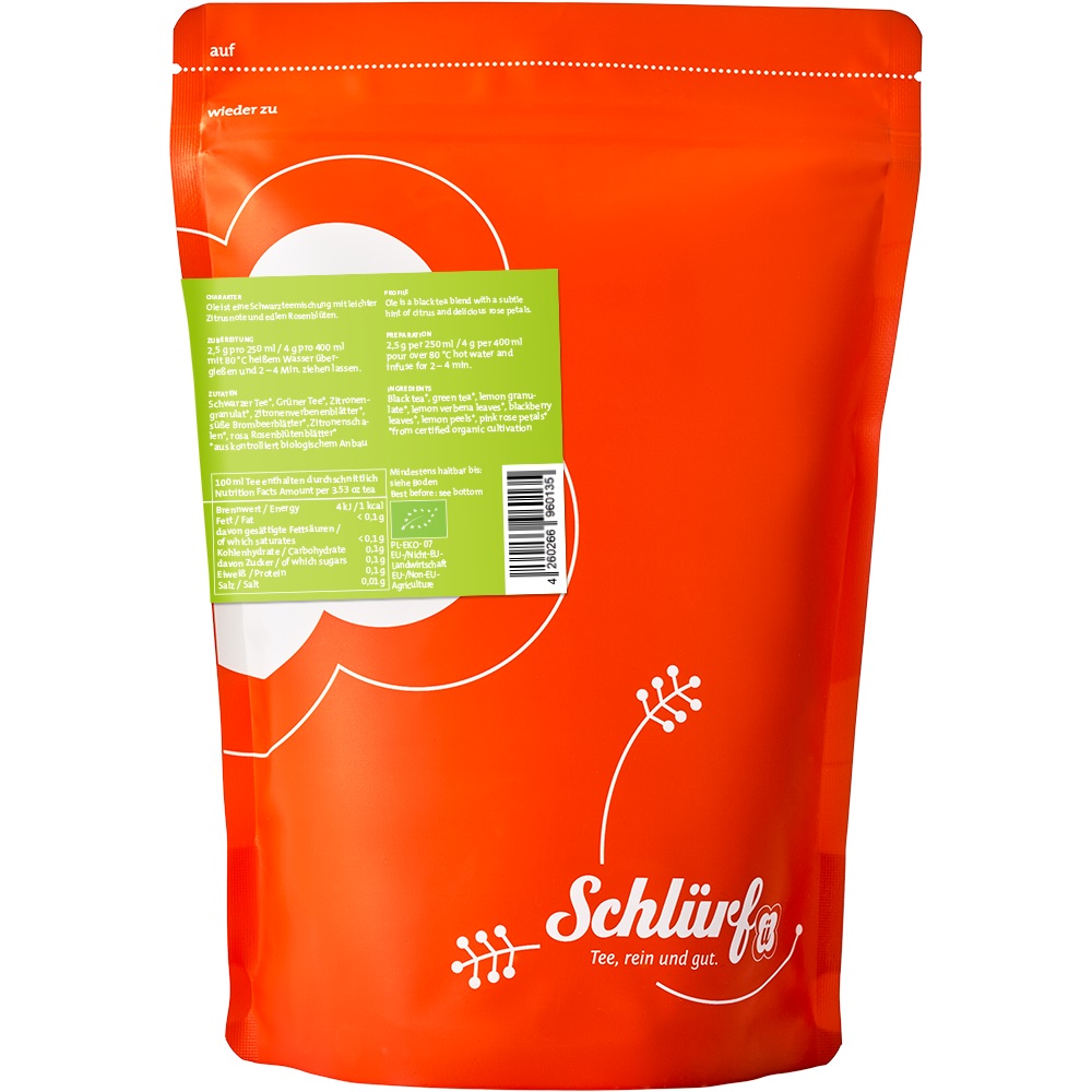Schlürf - BIO Schwarz-/Grünteemischung Ole №07