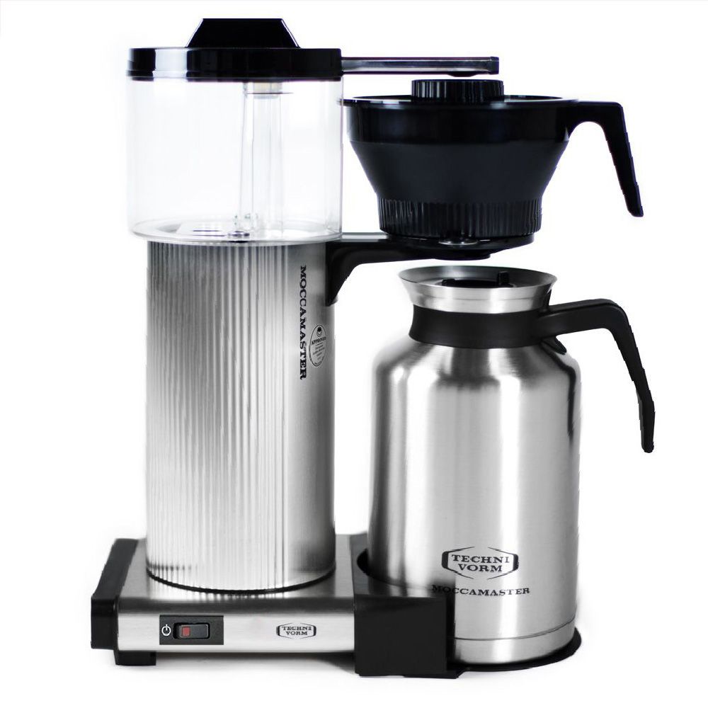 Moccamaster - CDT Grand silber mit Thermoskanne 1,8 L für Büro und Café