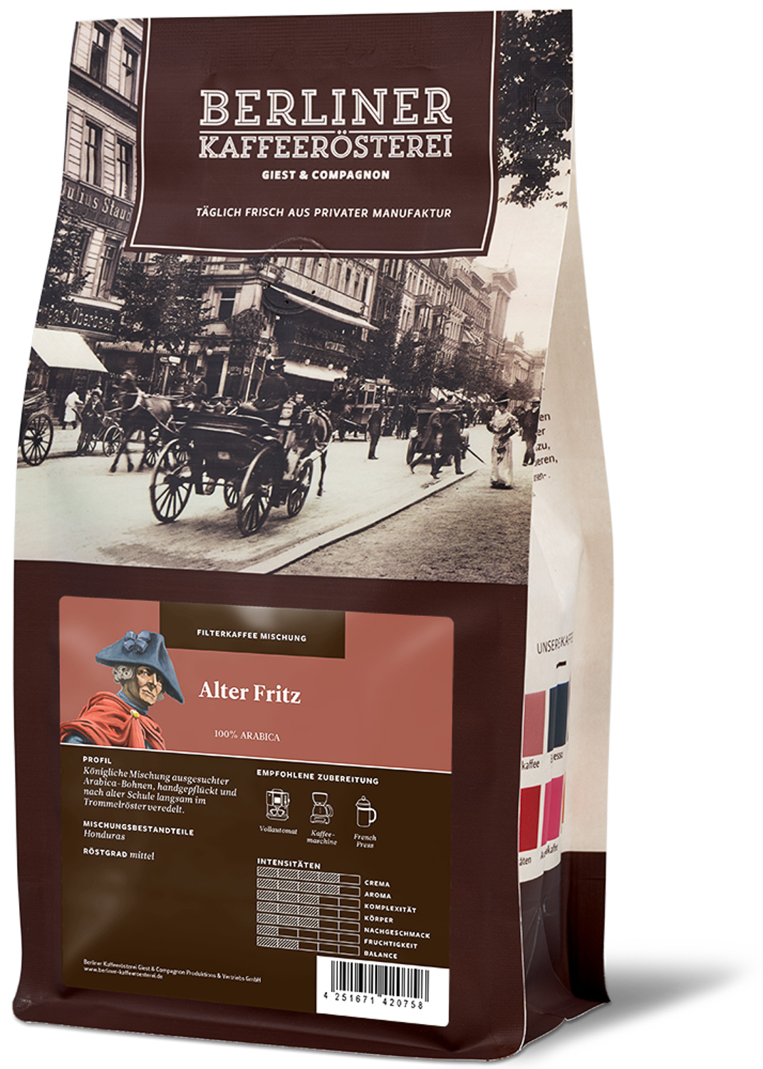 Kaffeeset - Alter Fritz Limited Edition groß