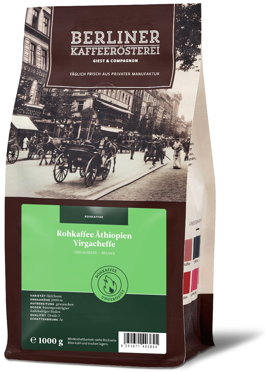 Rohkaffee Äthiopien Yirgacheffe Rohkaffee Äthiopien Yirgacheffe