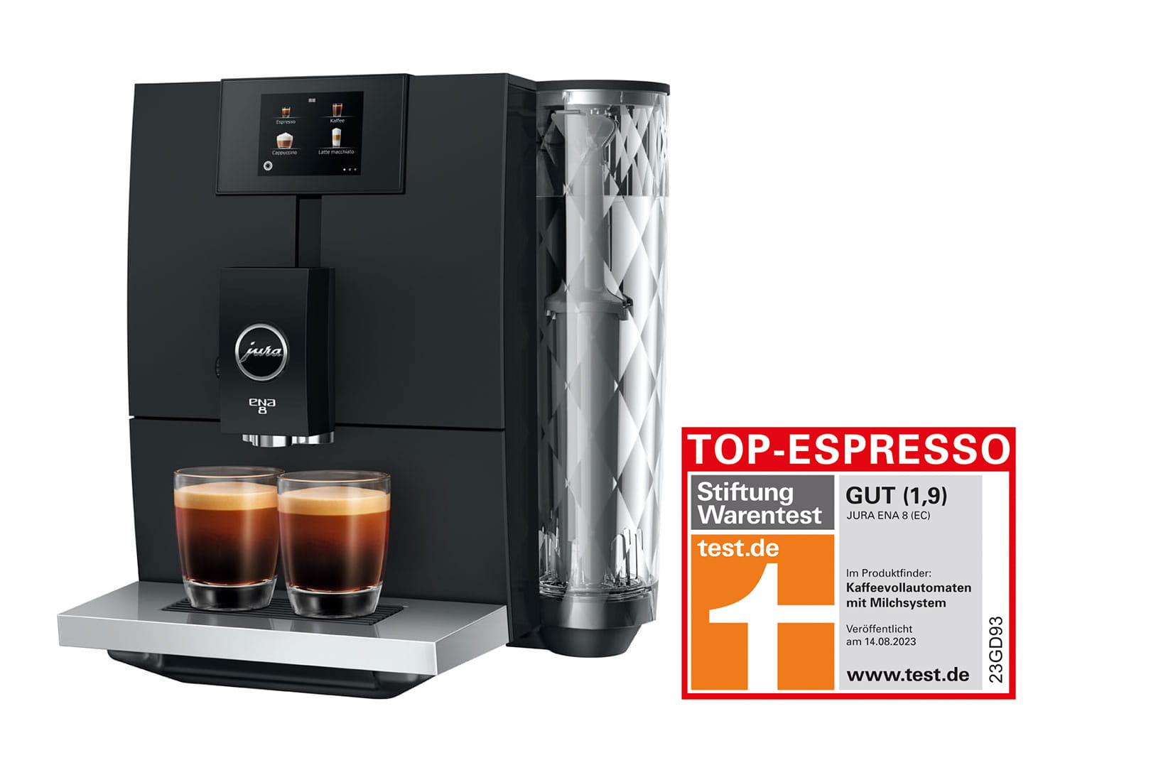 Jura - ENA 8 Full Metropolitan Black 15493 (EC) +Vorführgerät+