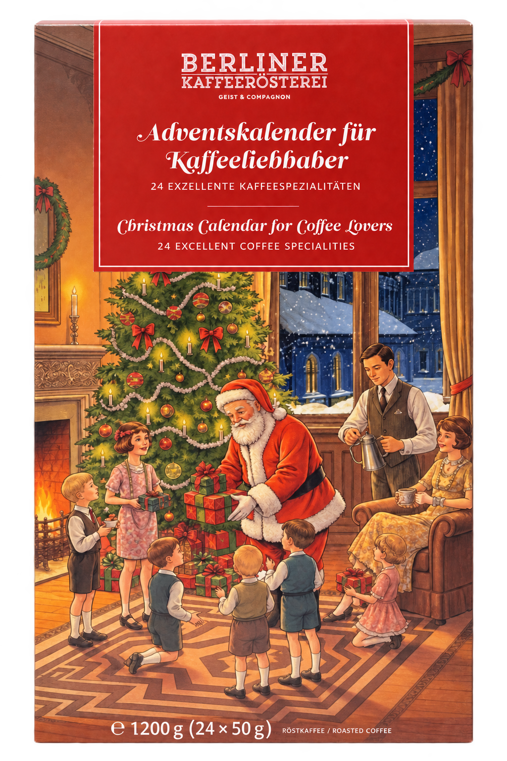 Kaffee-Adventskalender (ganze Bohne)