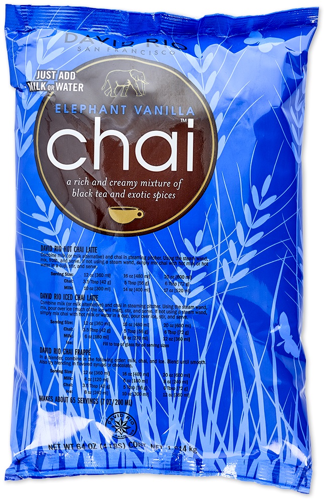 David Rio - Elephant Vanilla Chai - Refill Beutel (1814 g) David Rio - Elephant Vanilla Chai - Refill Beutel (1814 g)