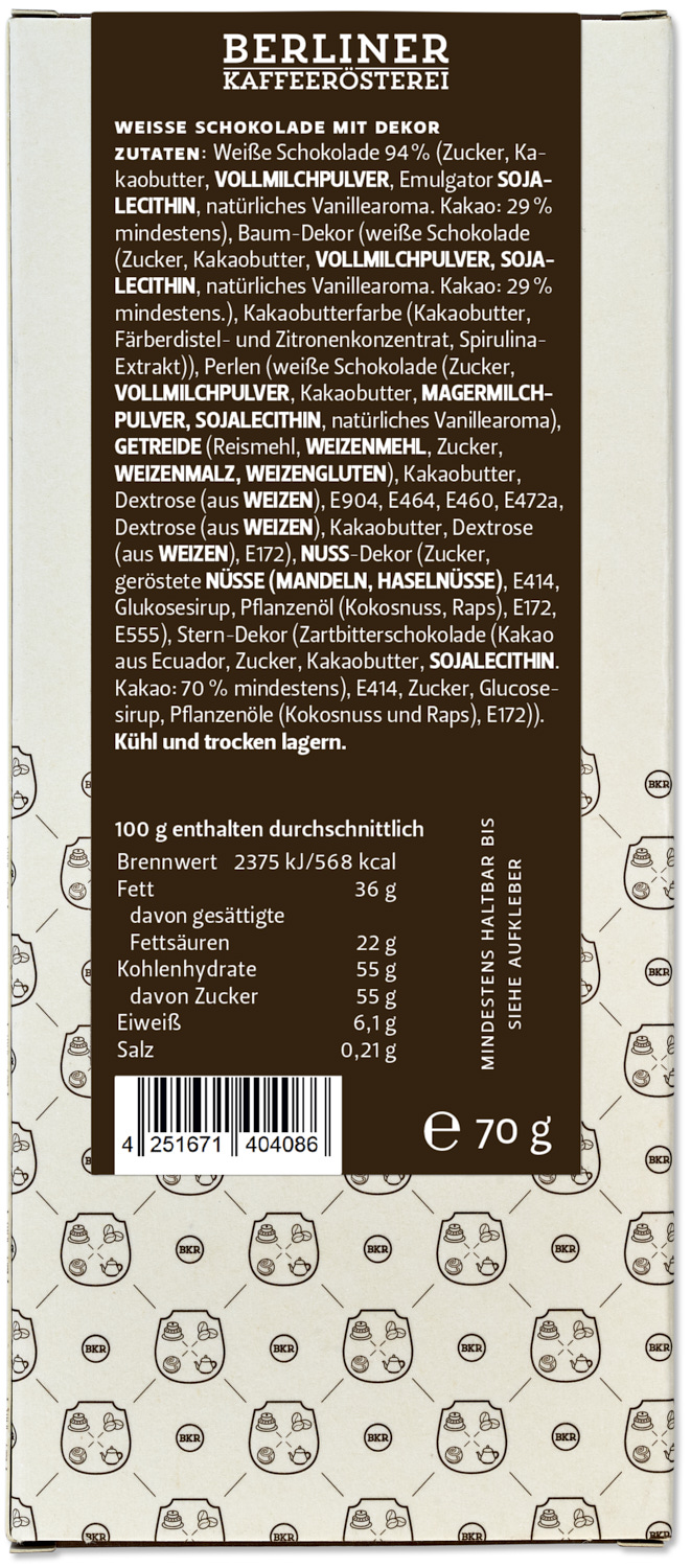 BKR Tafel - Nr. 89 - Tannenbaum - weiss