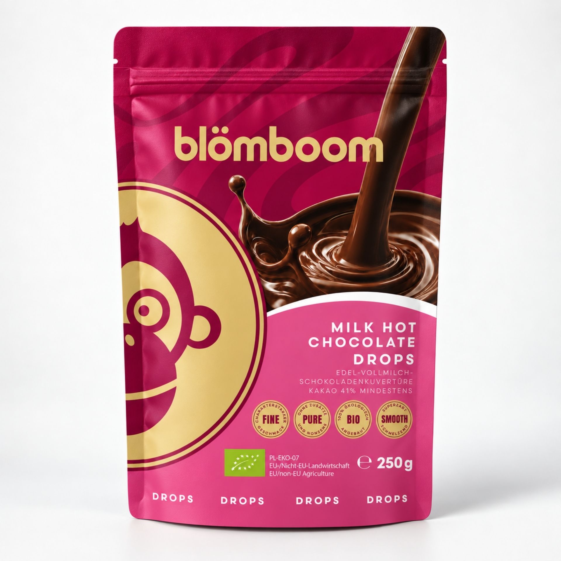 Blömboom - Milk Hot Chocolate Drops BIO