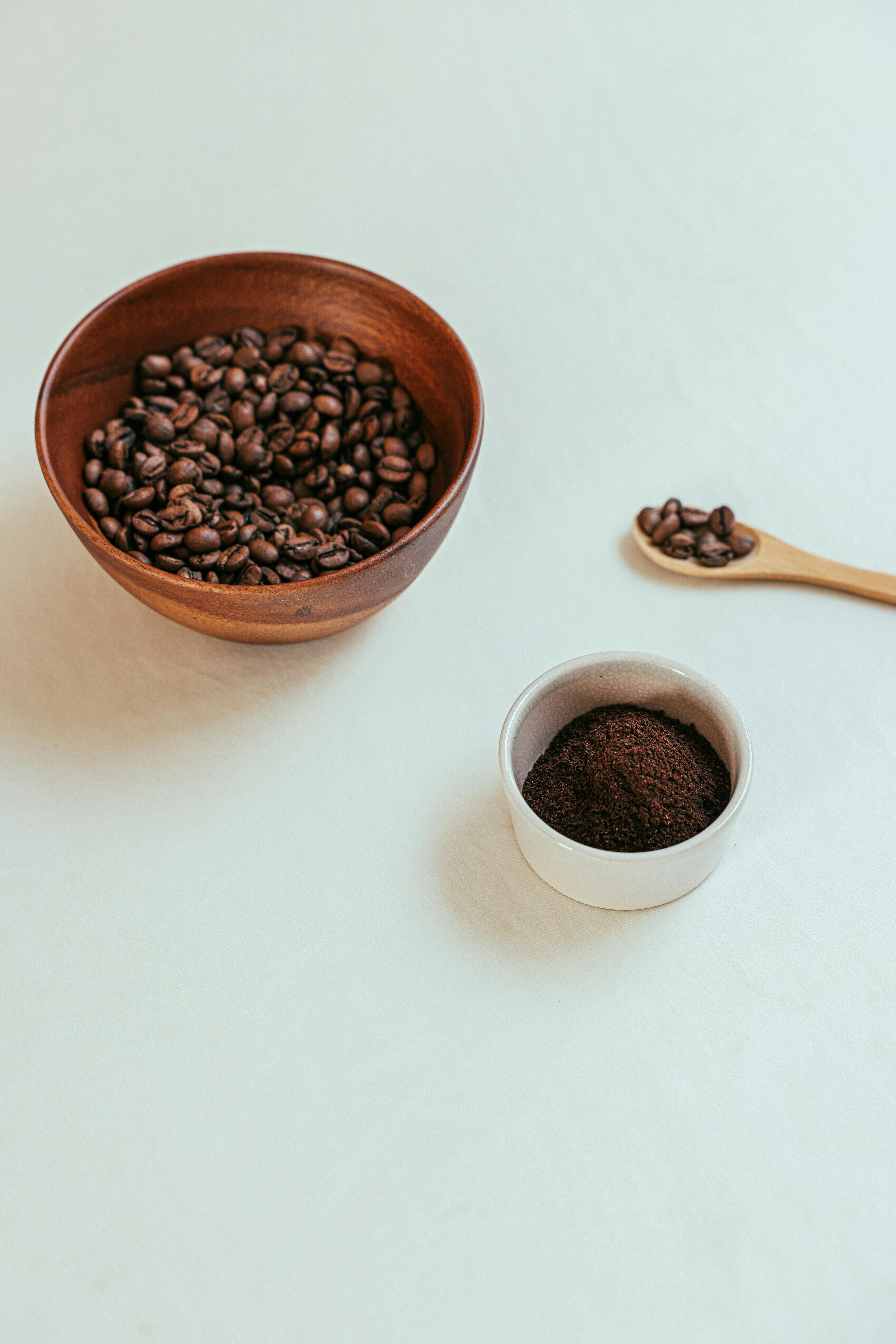 Kaffeebohnen vs gemahlt
