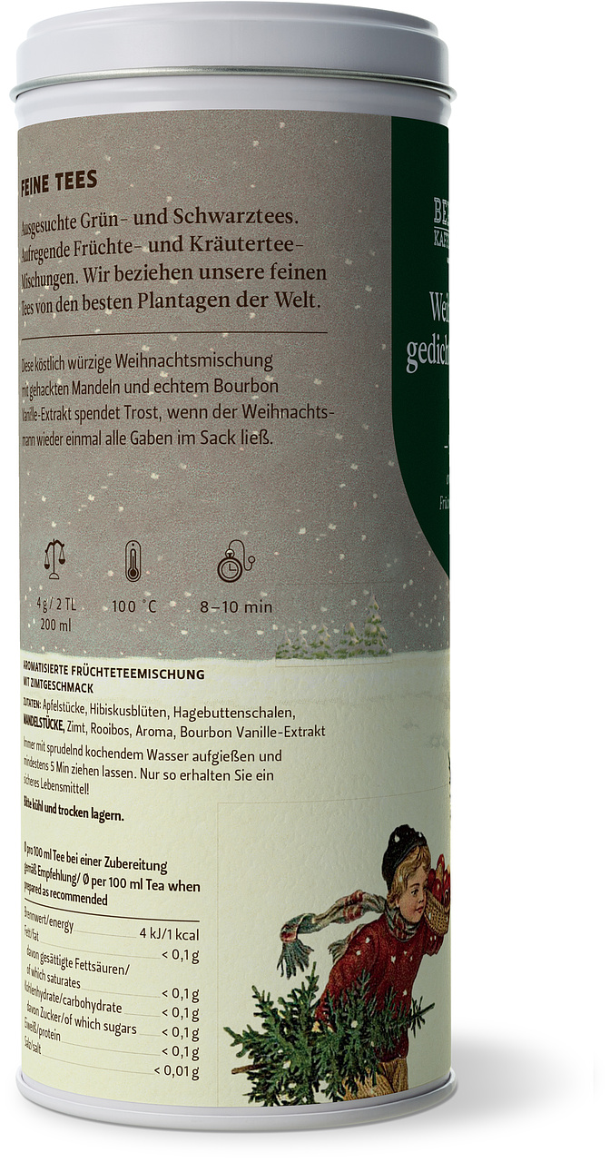 Weihnachtsgedicht-Vergesser Tee  № 209