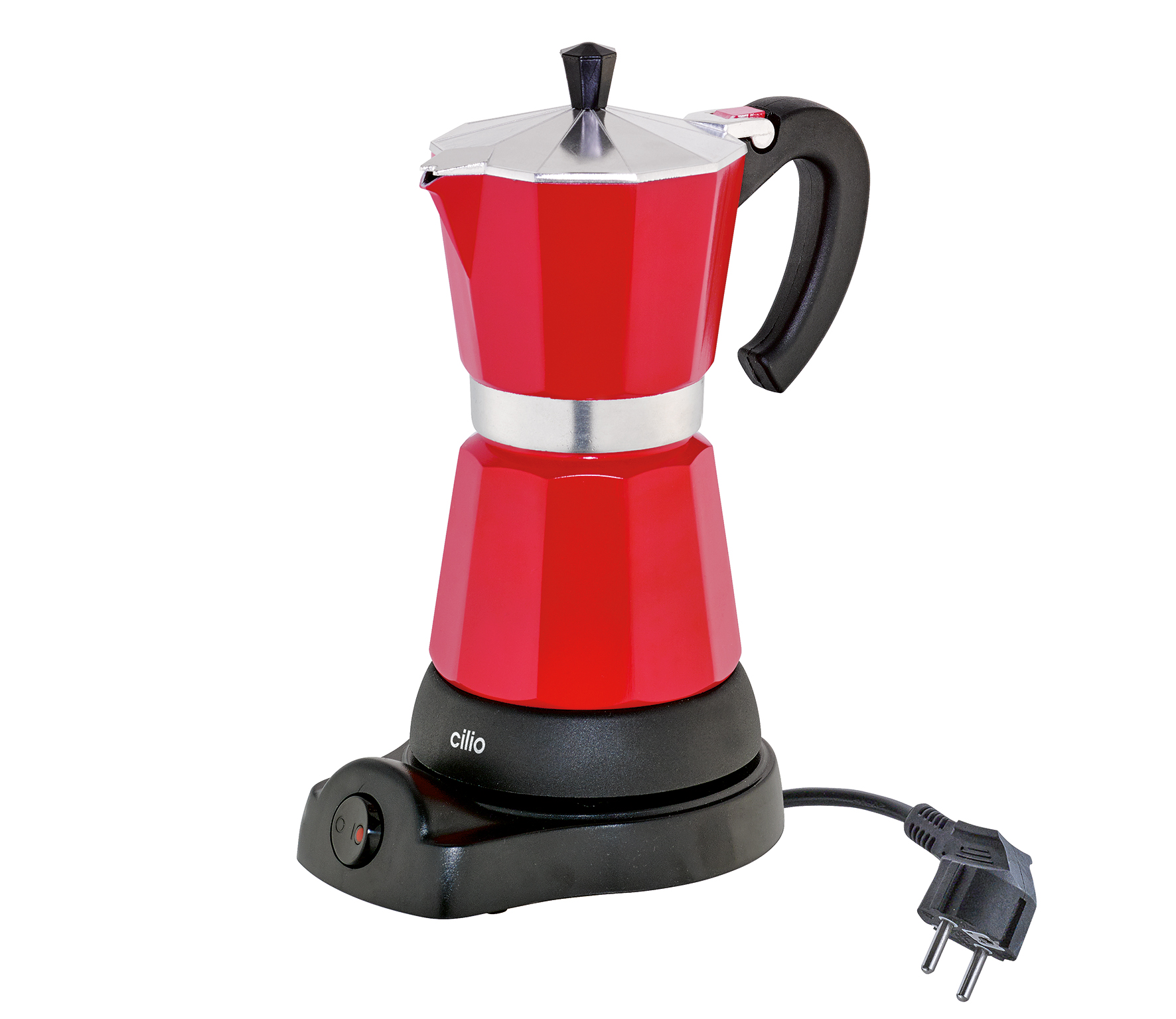 Cilio - Espressokocher Classico 6 Tassen rot, elektrisch Cilio - Espressokocher Classico 6 Tassen rot, elektrisch