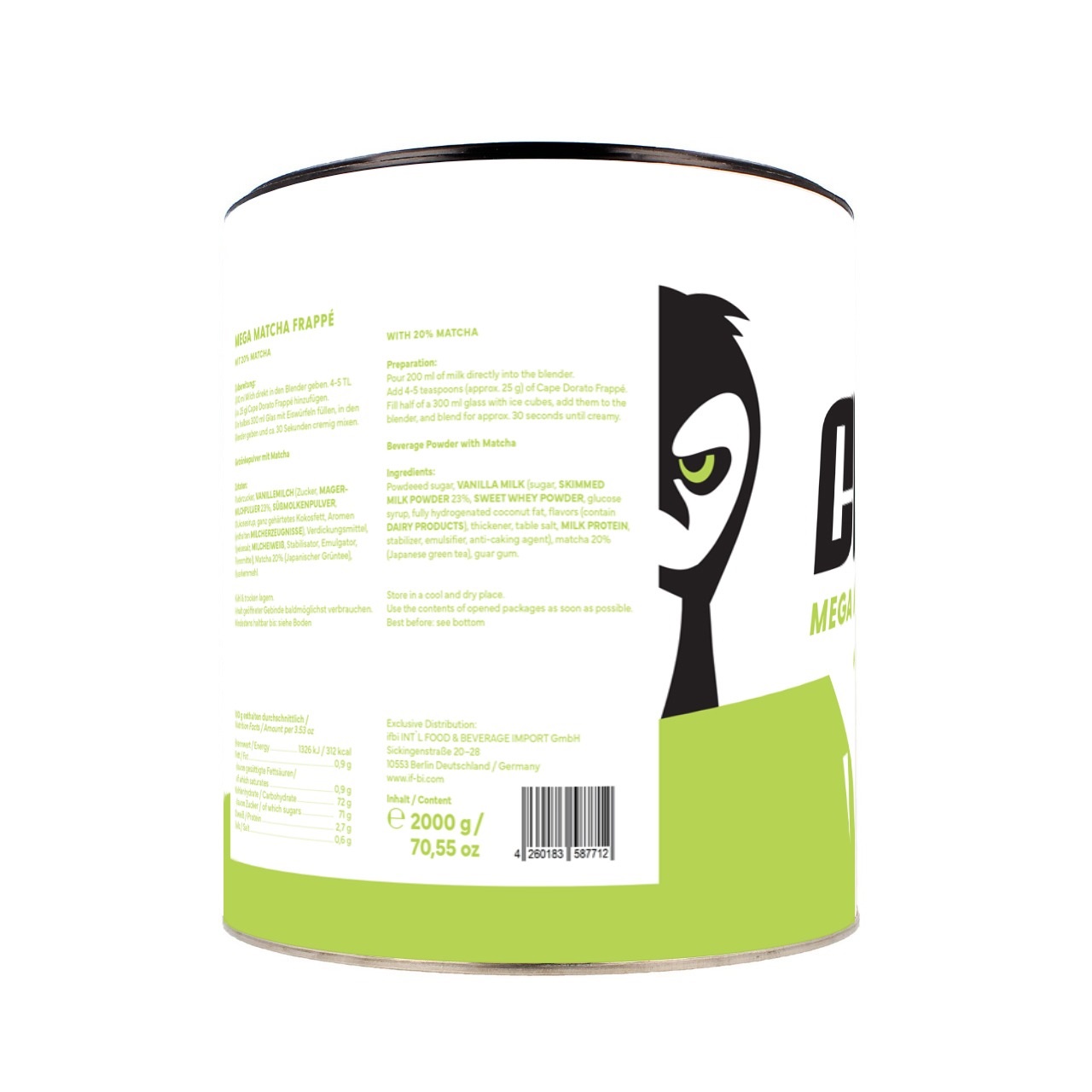 Cape Dorato - Frappé - Mega Matcha (2000g)