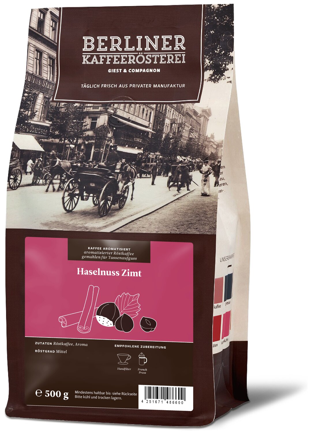 aromatisierter Kaffee Haselnuss Zimt