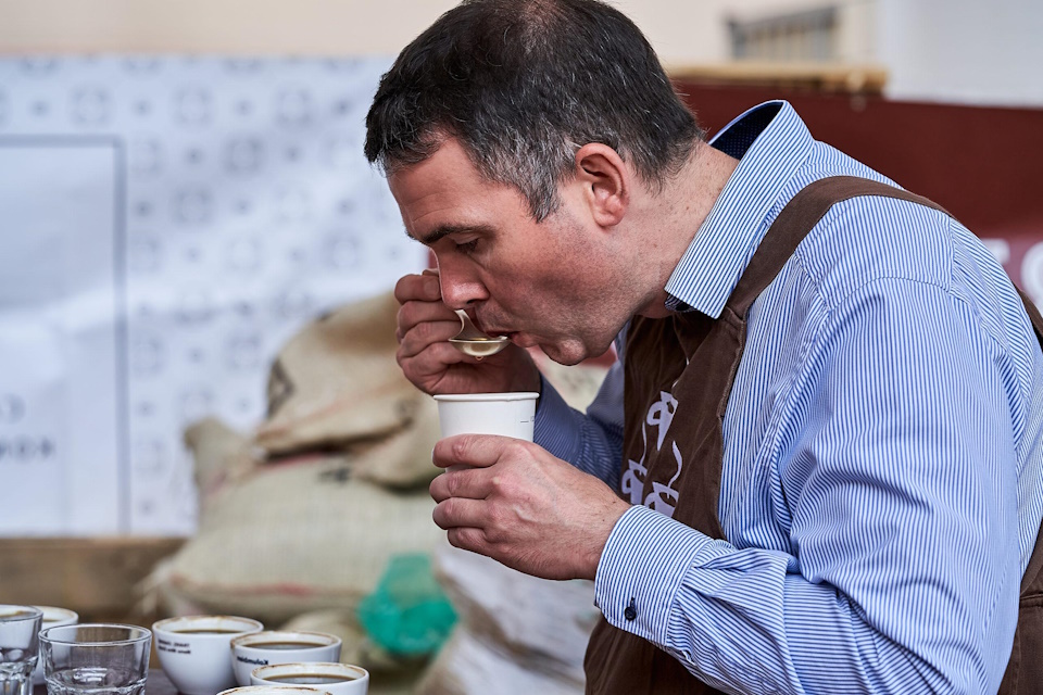 Cupping Coffee Testing