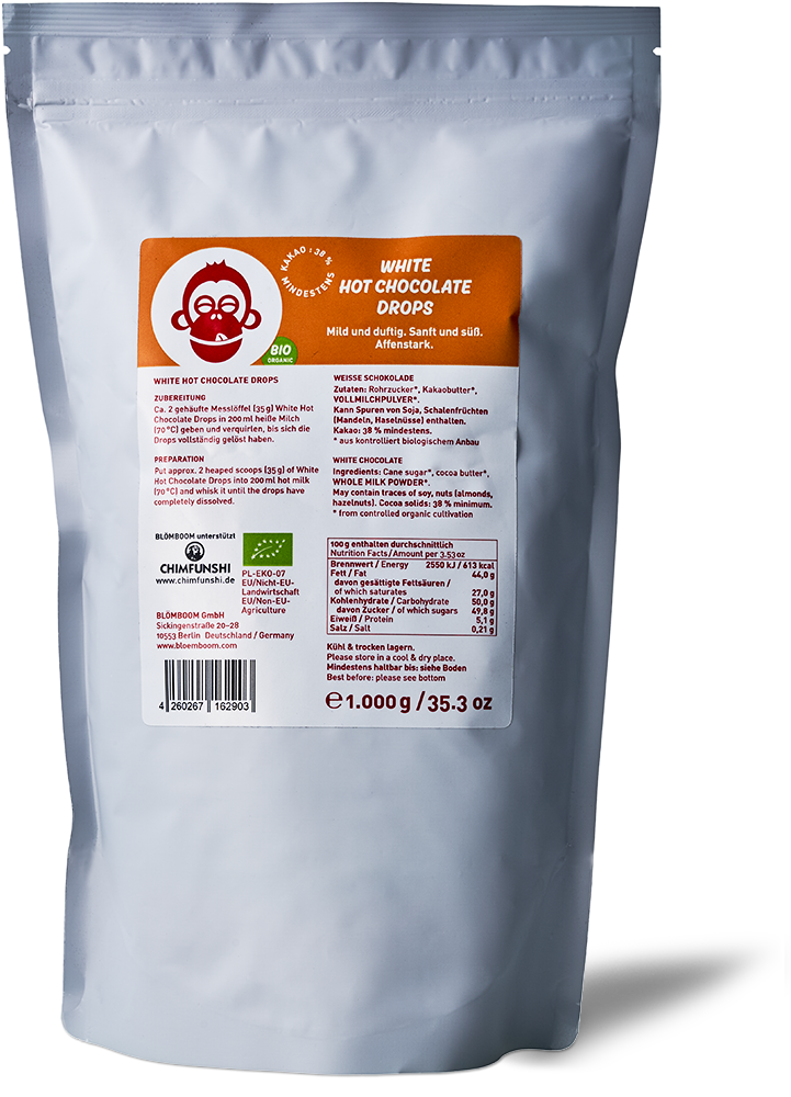 Blömboom - White Hot Chocolate Drops BIO Blömboom - White Hot Chocolate Drops BIO