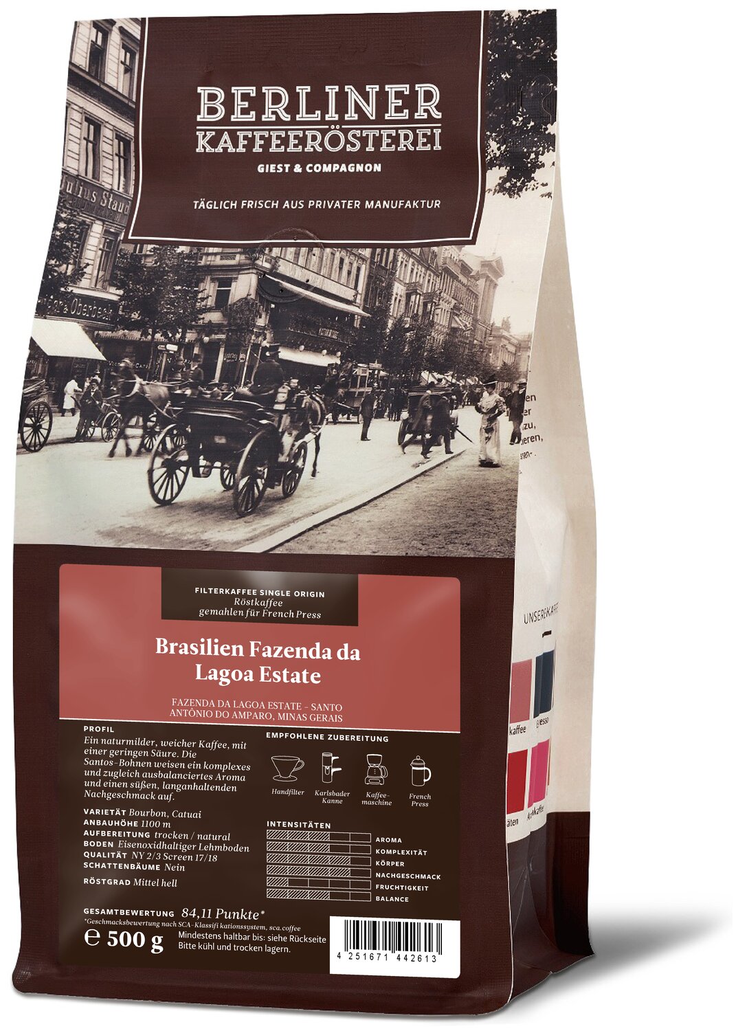Berliner Kaffeeroesterei DE Brasilien Fazenda da Lagoa 1010106.3