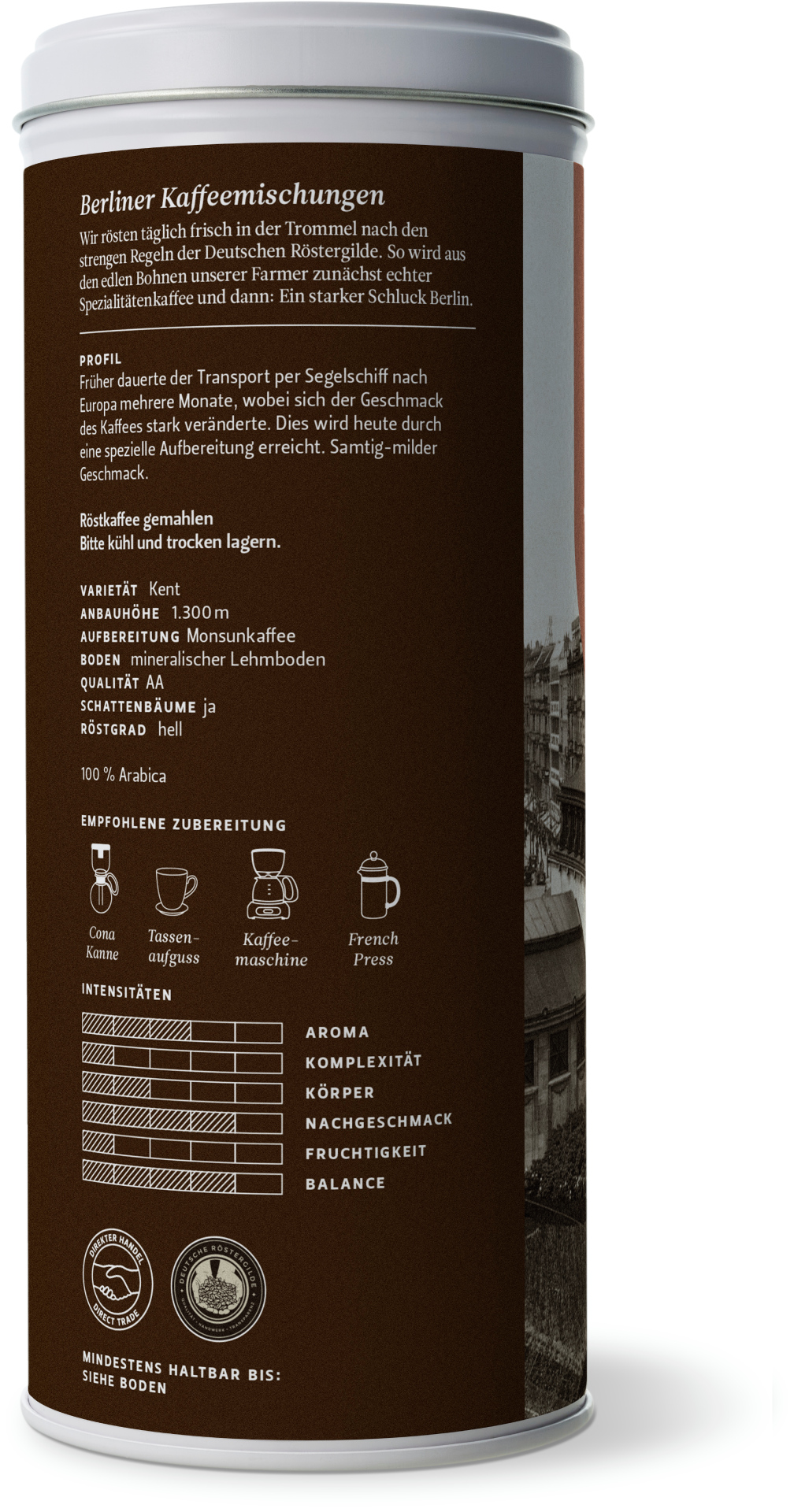 Indien Malabar Monsunkaffee (125g / gemahlen) Indien Malabar Monsunkaffee (125g / gemahlen)