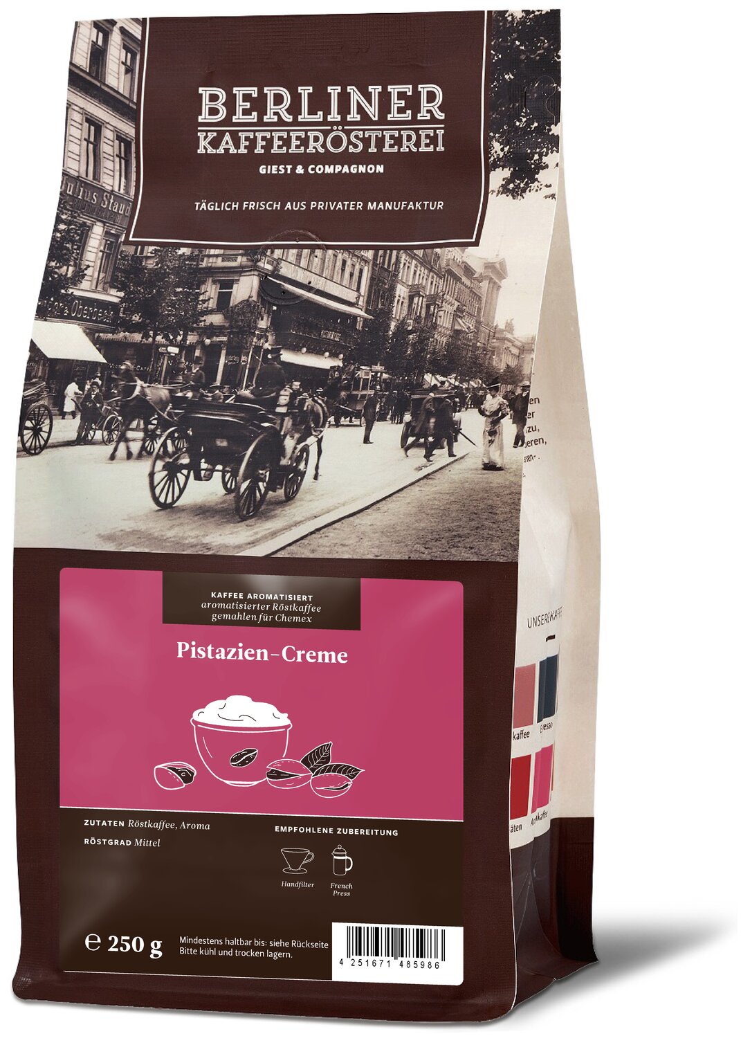 Berliner Kaffeerösterei Kaffee „Pistazien-Creme“