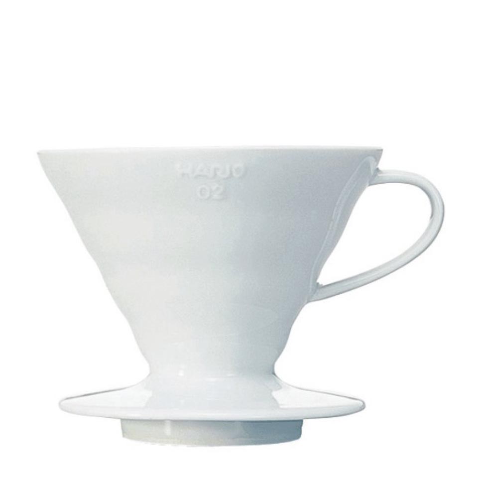 Hario - Dripper | Handfilter V60 Größe 02 Porzellan weiß Hario - Dripper | Handfilter V60 Größe 02 Porzellan weiß