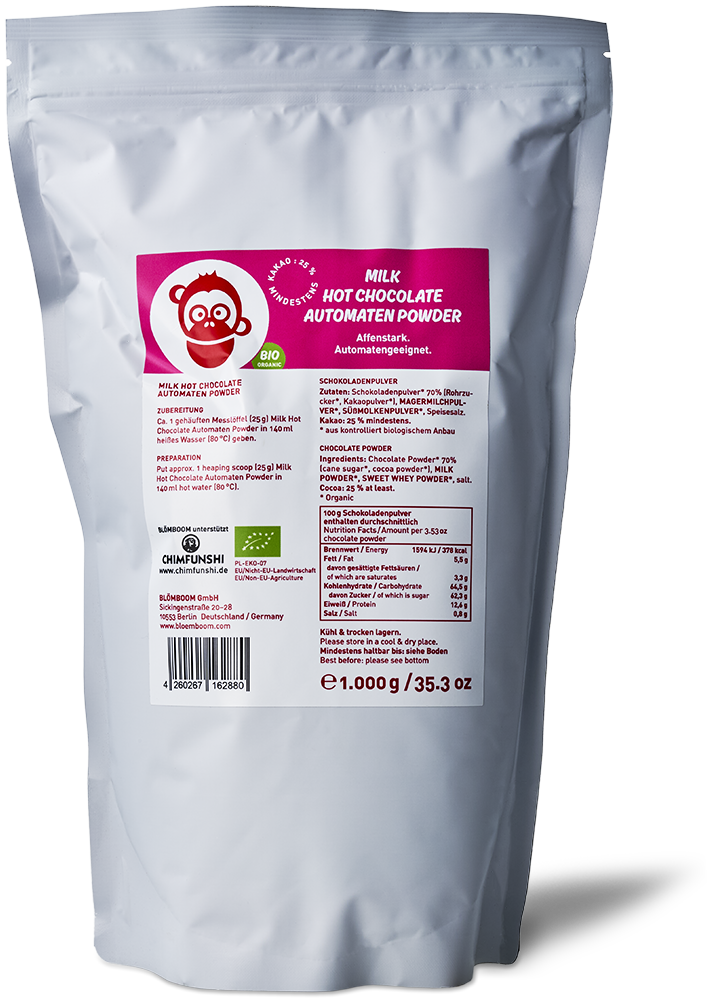 Blömboom - Milk Hot Chocolate Automaten Powder BIO Blömboom - Milk Hot Chocolate Automaten Powder BIO