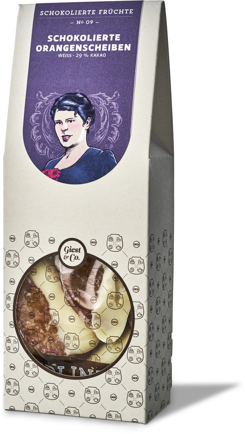 Früchte - Orangenscheiben in weisser Schokolade - Nr. 09 Früchte - Orangenscheiben in weisser Schokolade - Nr. 09