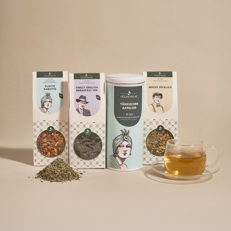 Tee Berliner Kaffeerösterei Güldenklee hochwertiger Tee