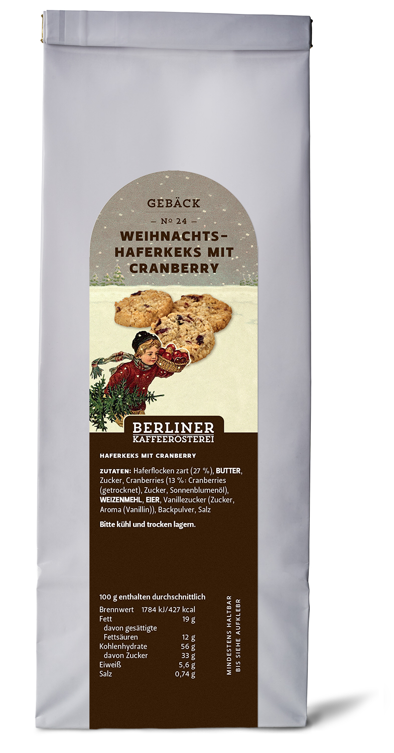 Gebäck - Nr. 24 - Haferkekse mit Cranberries