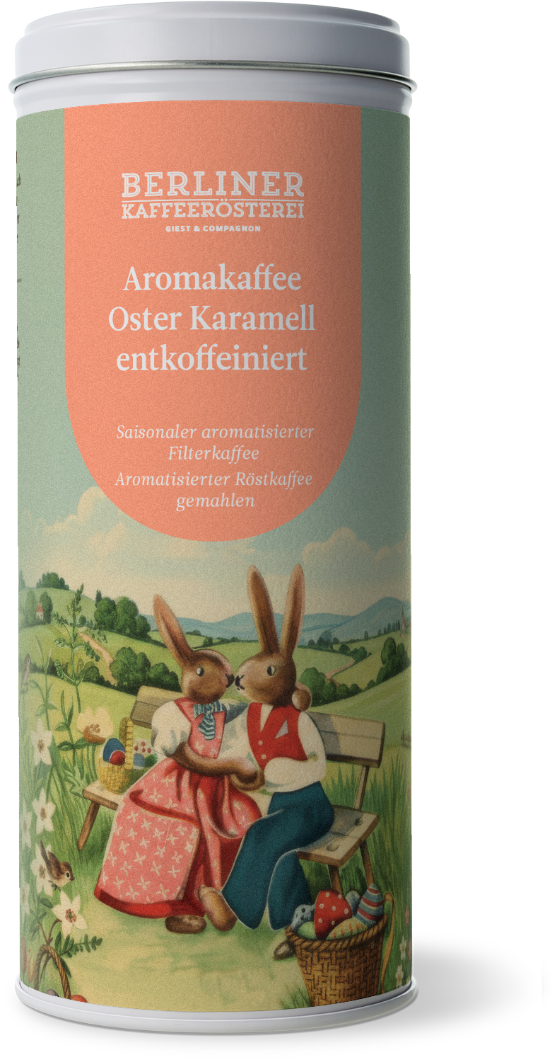 aromatisierter Oster Karamell Kaffee entkoffeiniert (125g / gemahlen)