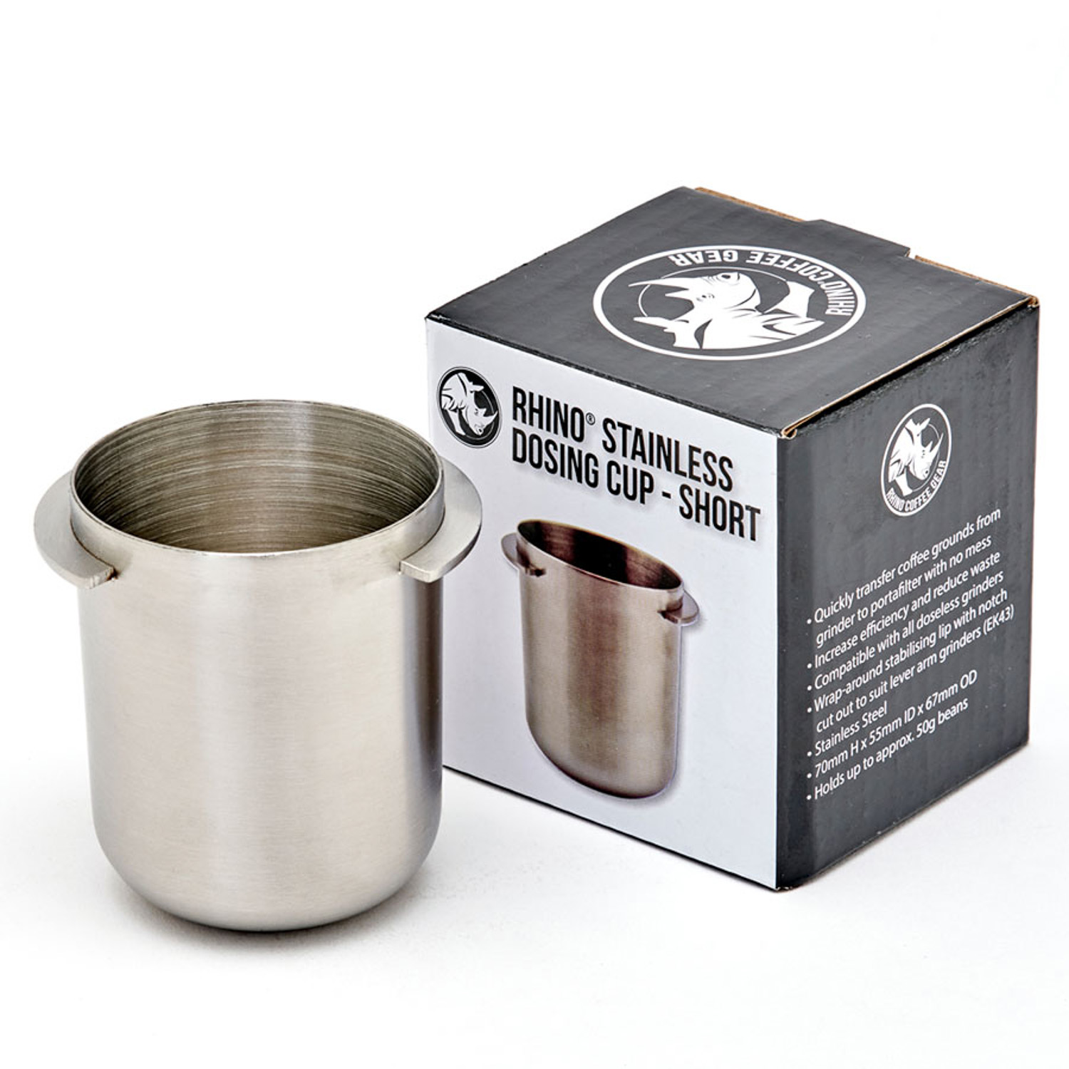 Rhino Coffee Gear - Dosing Cup 55mm, Edelstahl