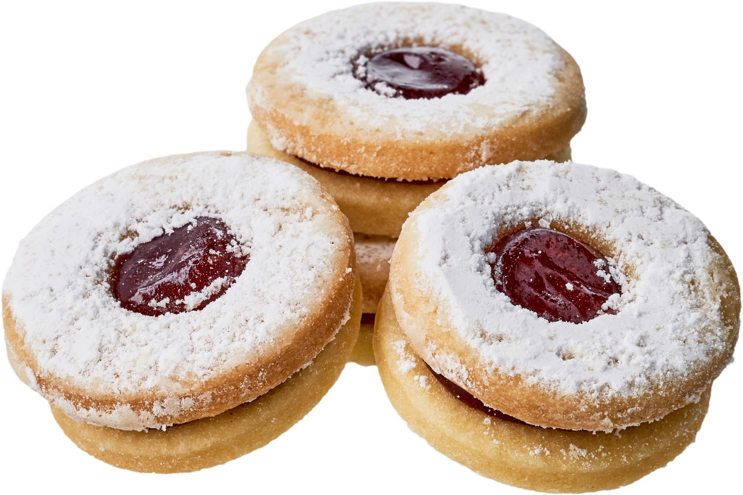 Gebäck - Spitzbübli mit Fruchtaufstrich und Puderzucker - Nr. 17