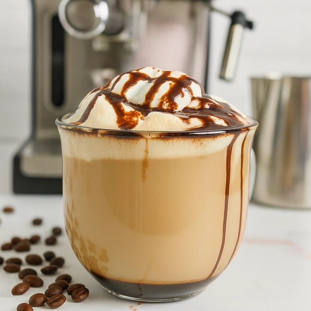 Mocha mit Schokosoße