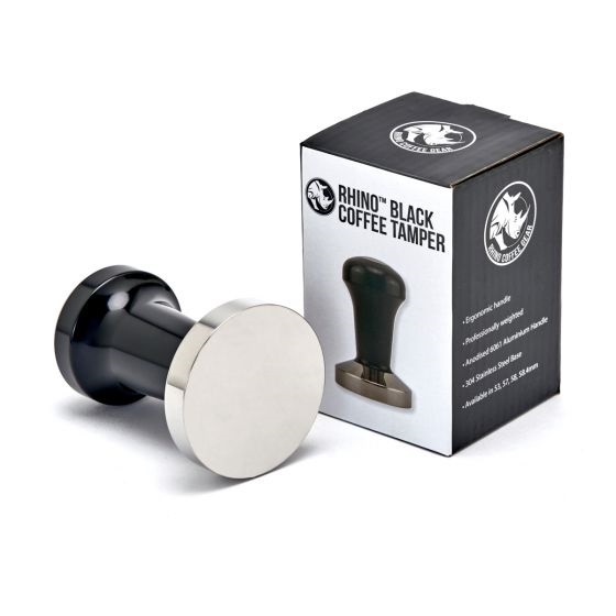 Rhino Coffee Gear - Tamper, Unterseite plan, Stahl & Alu 58 mm