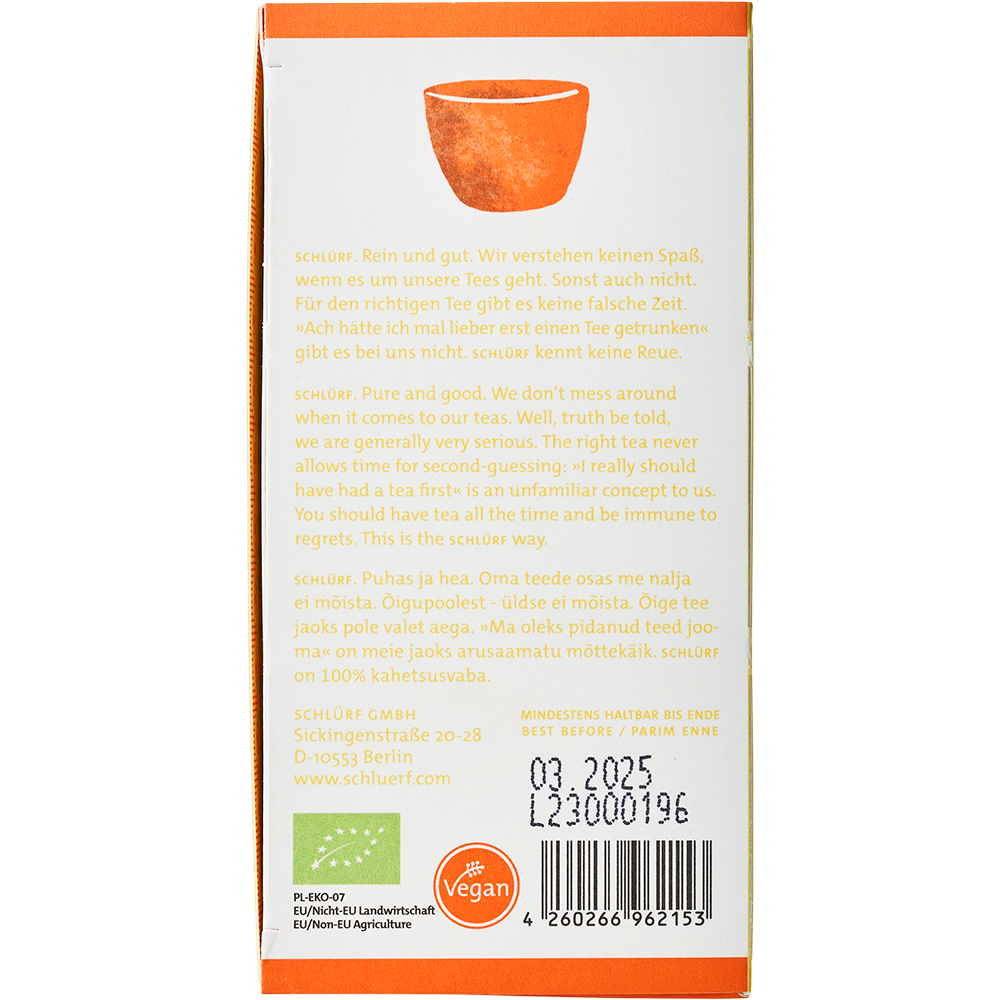 Schlürf - Büdel - Frau Carstens Lemon Ginger BIO