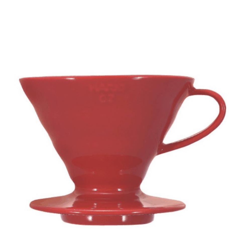 Hario - Dripper | Handfilter V60 Größe 02 Porzellan rot Hario - Dripper | Handfilter V60 Größe 02 Porzellan rot