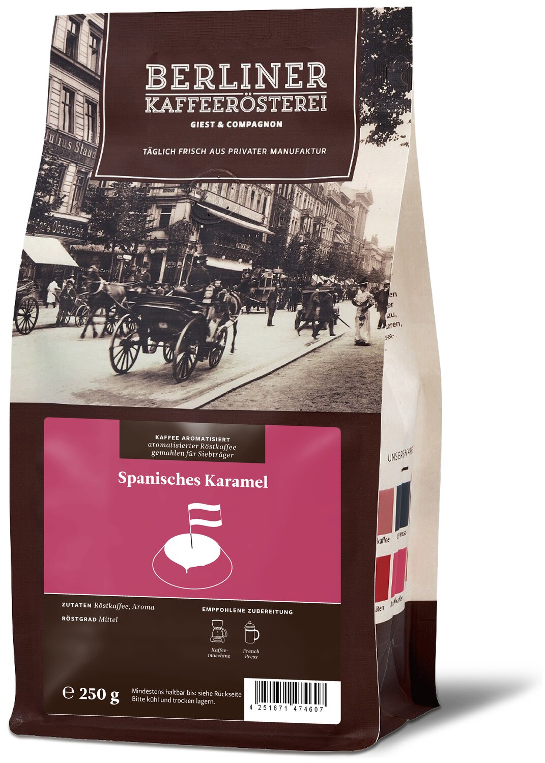 aromatisierter Kaffee Spanisches Karamel